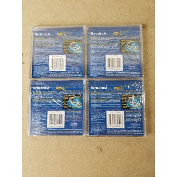 Fujifilm 100mb Disk BM Formatted Zip Disk New Sealed 4 pcs Vintage - Picture 6 of 11